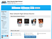Tablet Screenshot of newutrechthighschool.org